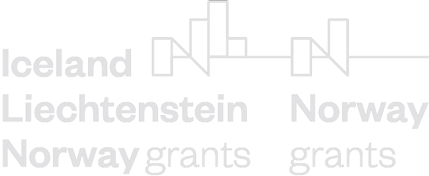 Norway grants - logo białe