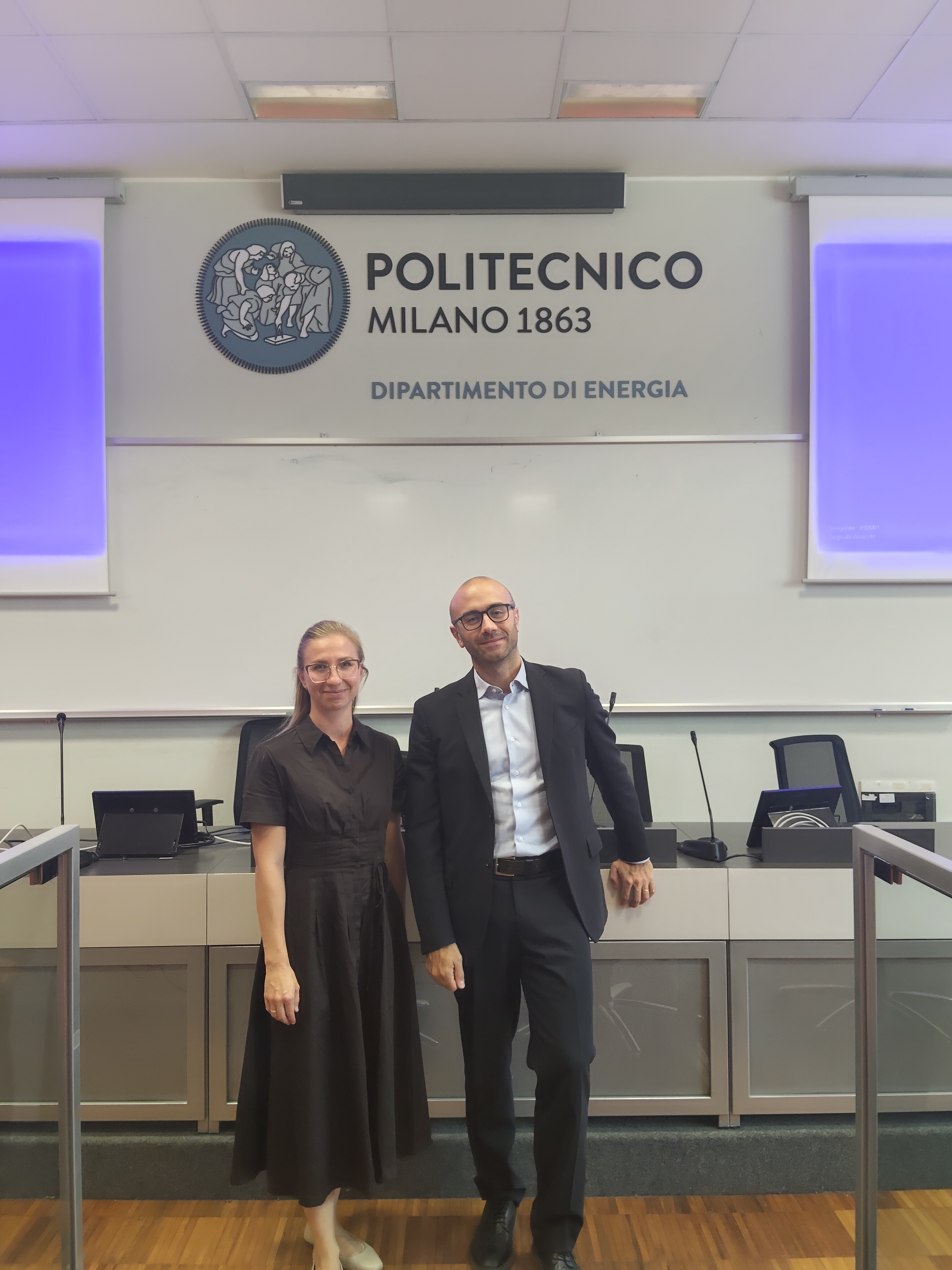 zdjęcie A. Mielcarek z prof. Matteo Vincenzo Rocco
