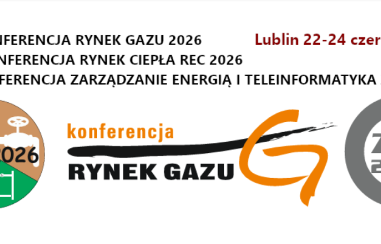 na grafice widoczna nazwa konferencji, data, miejscowość oraz loga