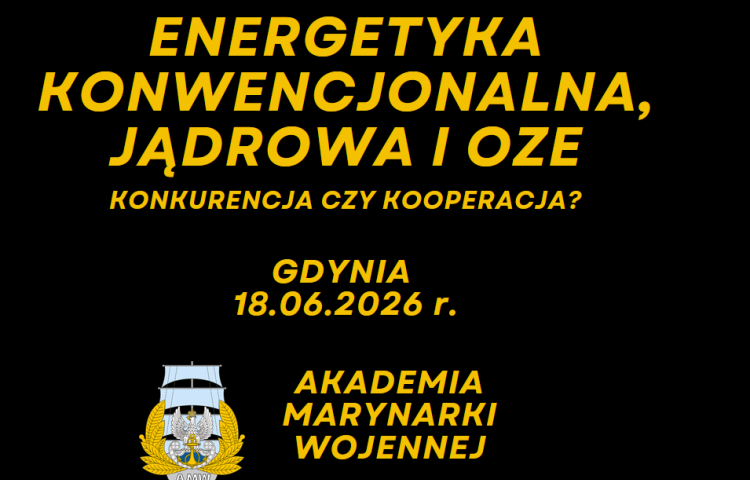 za obrazku widoczna nazwa konferencji, data oraz logo akademii marynarki wojennej